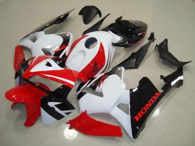 05-06 Red White Black Honda CBR600RR Motorcycle Fairings