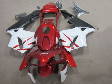 05-06 Red White Honda CBR600RR Motorcycle Bodywork
