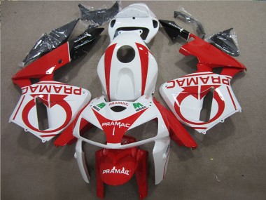 05-06 Red White PRAMAC Honda CBR600RR Motorcycle Fairings