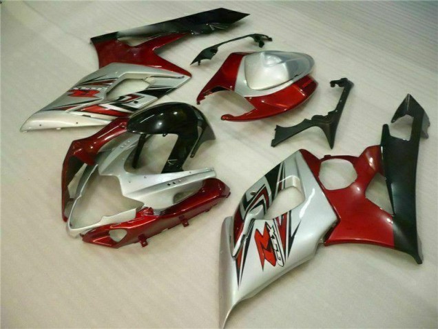 05-06 Red White Suzuki GSXR 1000 Motorcycle Fairings 05-06 Red White Suzuki GSXR 1000 Motorcycle Fairings