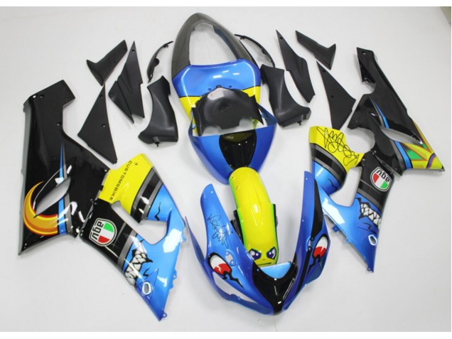 05-06 Shark Kawasaki ZX6R Motorcycle Fairings 05-06 Shark Kawasaki ZX6R Motorcycle Fairings