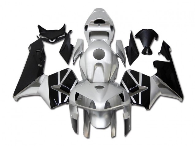 05-06 Silver Black Honda CBR600RR Motorcycle Fairings