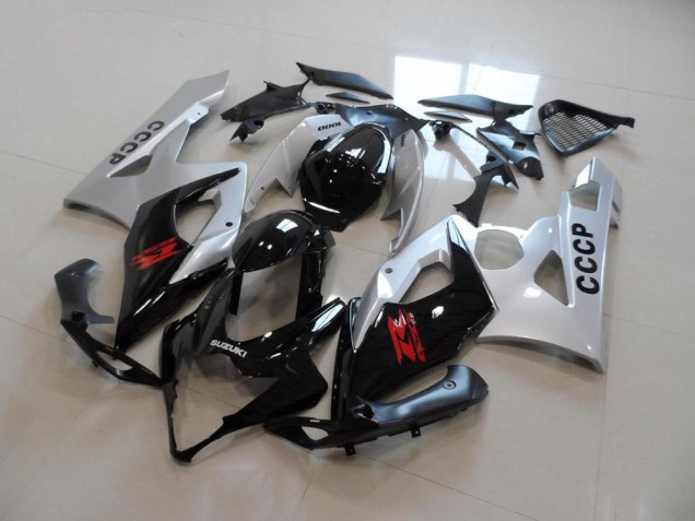 05-06 Silver Black Suzuki GSXR 1000 Motorcycle Fairings 05-06 Silver Black Suzuki GSXR 1000 Motorcycle Fairings