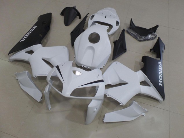05-06 White Black Honda CBR600RR Full Motorcycle Fairing Kits 05-06 White Black Honda CBR600RR Full Motorcycle Fairing Kits