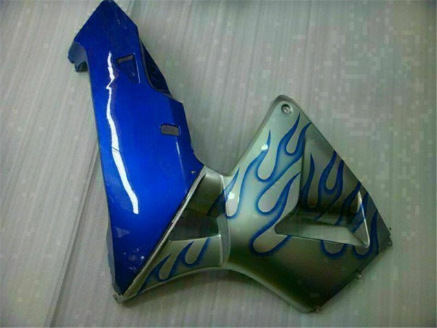 05-06 White Blue Flame Honda CBR600RR Motorcycle Fairings 05-06 White Blue Flame Honda CBR600RR Motorcycle Fairings