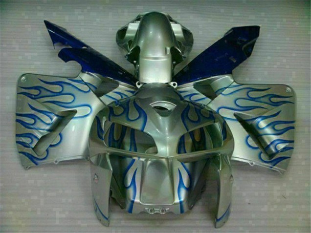 05-06 White Blue Flame Honda CBR600RR Motorcycle Fairings 05-06 White Blue Flame Honda CBR600RR Motorcycle Fairings