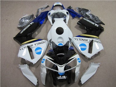 05-06 White Blue Konica Minolta Honda CBR600RR Motorcycle Fairings
