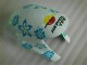 05-06 White Blue Nastro Azzurro 46 Honda CBR600RR Motorcycle Fairing