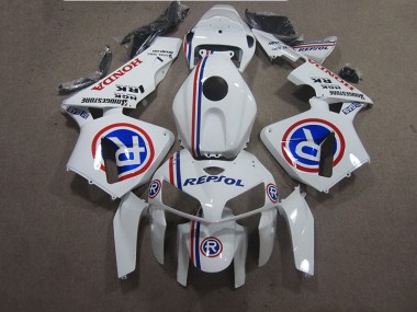 05-06 White Blue Repsol Honda CBR600RR Motorcycle Fairings