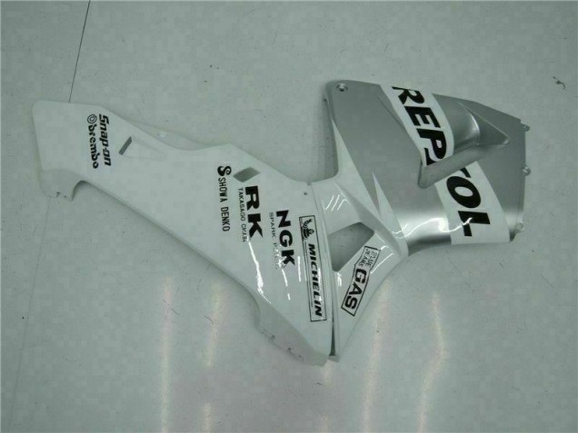 05-06 White Honda CBR600RR Aftermarket Motorcycle Fairing 05-06 White Honda CBR600RR Aftermarket Motorcycle Fairing
