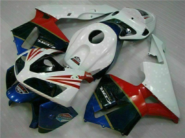 05-06 White Honda CBR600RR Motorcycle Fairing Kits