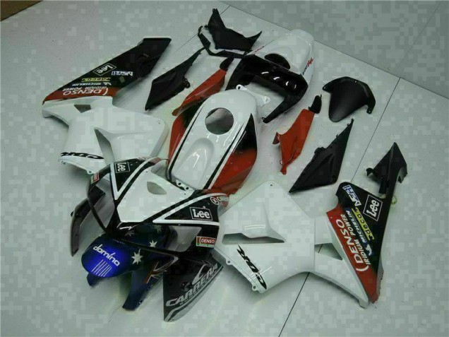05-06 White Red Black Lee Honda CBR600RR Motorcycle Fairings 05-06 White Red Black Lee Honda CBR600RR Motorcycle Fairings