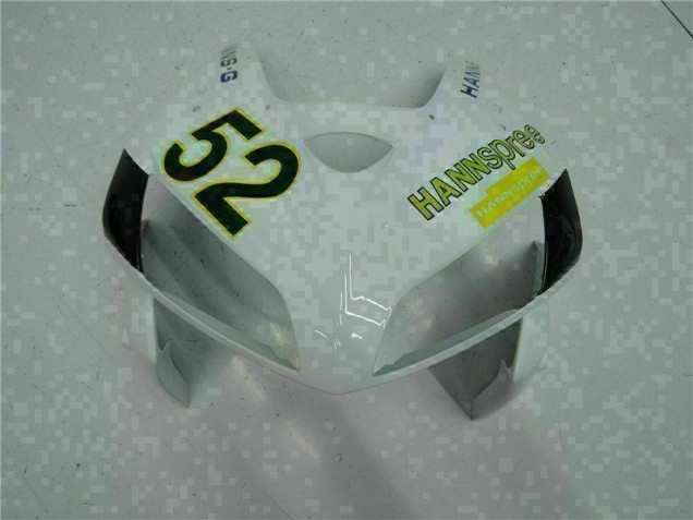 05-06 White Yellow Green 52 Honda CBR600RR Motorcycle Fairings