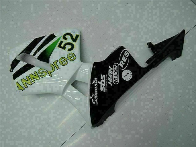 05-06 White Yellow Green 52 Honda CBR600RR Motorcycle Fairings