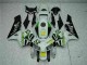 05-06 White Yellow Green 52 Honda CBR600RR Motorcycle Fairings