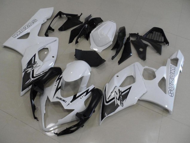 05-06 White and Black Suzuki GSXR 1000 Motorcycle Fairings