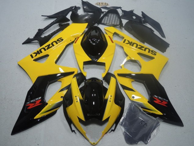 05-06 Yellow Black Suzuki GSXR 1000 Motorcycle Bodywork 05-06 Yellow Black Suzuki GSXR 1000 Motorcycle Bodywork