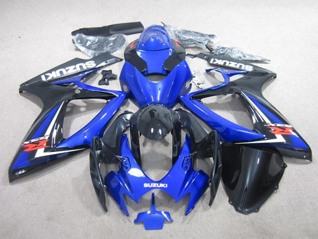 06-07 Black Blue Suzuki GSXR 600 Motorcycle Fairings 06-07 Black Blue Suzuki GSXR 600 Motorcycle Fairings