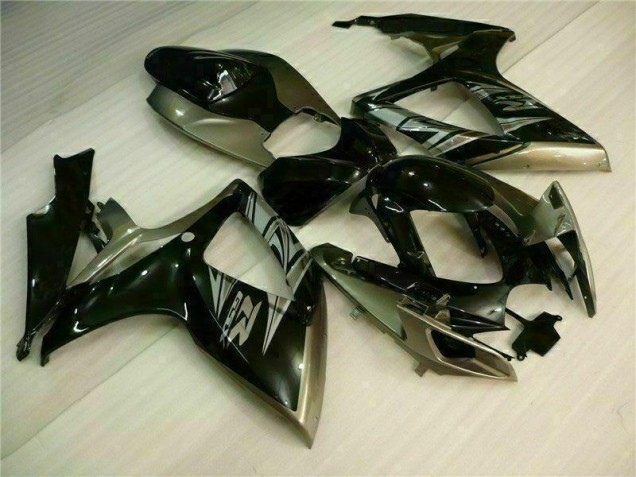 06-07 Black Grey Suzuki GSXR 600/750 Motorcycle Fairing 06-07 Black Grey Suzuki GSXR 600/750 Motorcycle Fairing