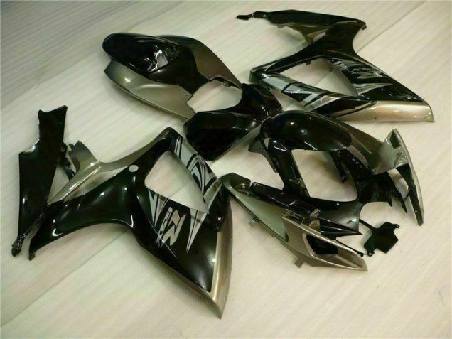 06-07 Black Grey Suzuki GSXR 600/750 Motorcycle Fairings 06-07 Black Grey Suzuki GSXR 600/750 Motorcycle Fairings