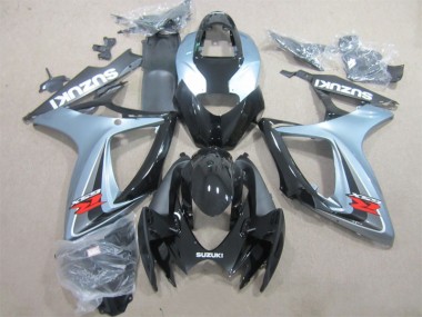 06-07 Black Grey Suzuki GSXR 600 Motorcycle Fairings