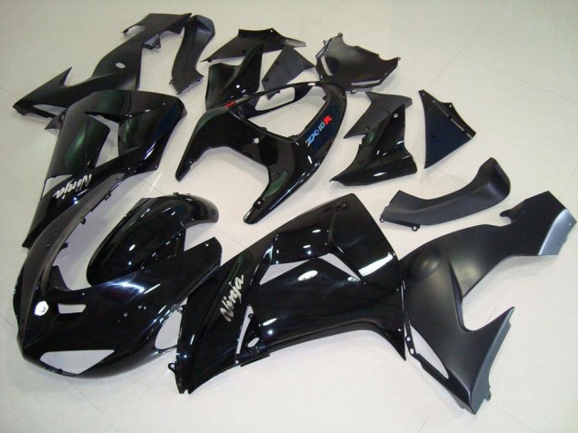 06-07 Black Matte Black Kawasaki ZX10R Motorcycle Fairings 06-07 Black Matte Black Kawasaki ZX10R Motorcycle Fairings