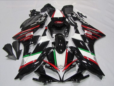 06-07 Black Red Green Yamaha YZF R6 Motorcycle Fairings