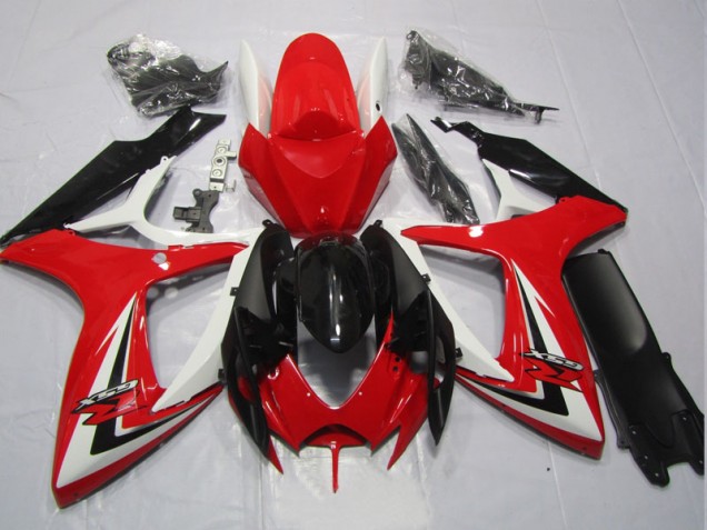 06-07 Black Red Suzuki GSXR 600 Motorcycle Fairing 06-07 Black Red Suzuki GSXR 600 Motorcycle Fairing