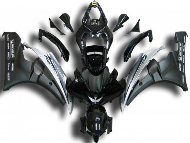 06-07 Black White Yamaha YZF R6 Motorcycle Fairings 06-07 Black White Yamaha YZF R6 Motorcycle Fairings
