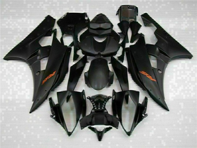 06-07 Black Yamaha YZF R6 Aftermarket Motorcycle Fairing 06-07 Black Yamaha YZF R6 Aftermarket Motorcycle Fairing