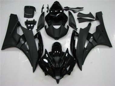 06-07 Black Yamaha YZF R6 Motorcycle Fairing