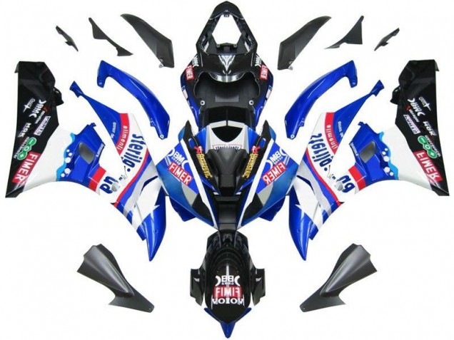 06-07 Blue Black Sterilgard Yamaha YZF R6 Motorcycle Fairings