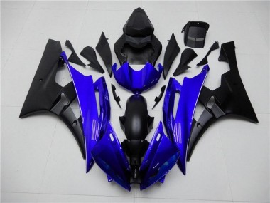06-07 Blue Black Yamaha YZF R6 Motorcycle Fairing & Bodywork