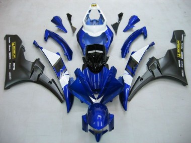 06-07 Blue Black Yamaha YZF R6 Motorcycle Fairing Kits
