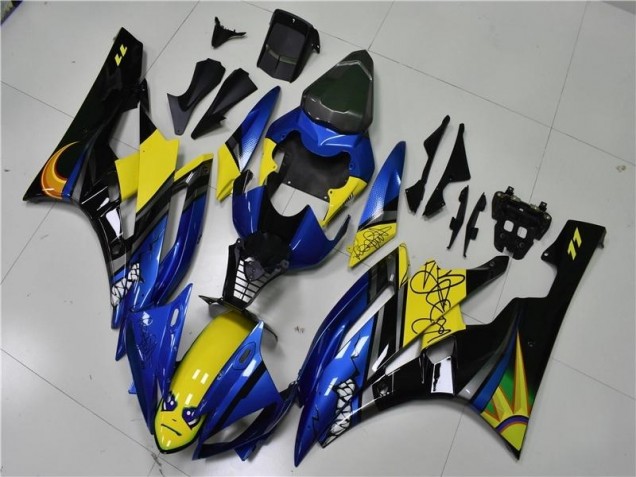 06-07 Blue Shark Yamaha YZF R6 Motorcycle Fairings 06-07 Blue Shark Yamaha YZF R6 Motorcycle Fairings