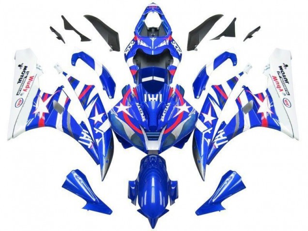 06-07 Blue Star Fiat Yamaha YZF R6 Motorcycle Fairings 06-07 Blue Star Fiat Yamaha YZF R6 Motorcycle Fairings