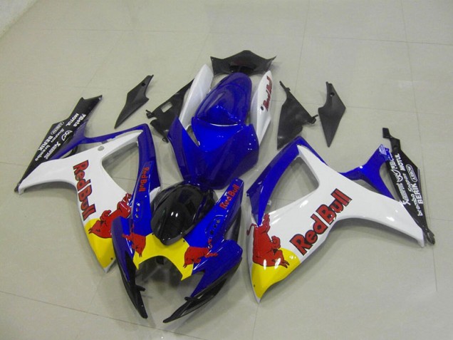 06-07 Blue White Red Bull Suzuki GSXR 750 Motorcycle Fairings 06-07 Blue White Red Bull Suzuki GSXR 750 Motorcycle Fairings