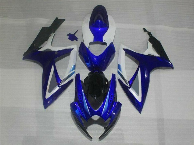 06-07 Blue White Suzuki GSXR 600/750 Motorcycle Fairings 06-07 Blue White Suzuki GSXR 600/750 Motorcycle Fairings