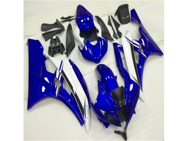 06-07 Blue White Yamaha YZF R6 Motorcycle Fairings 06-07 Blue White Yamaha YZF R6 Motorcycle Fairings