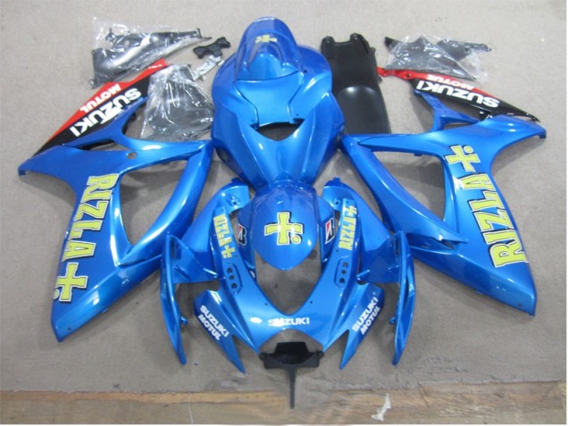 06-07 Blue Yellow Rizla Suzuki GSXR 600 Motorcycle Fairings 06-07 Blue Yellow Rizla Suzuki GSXR 600 Motorcycle Fairings