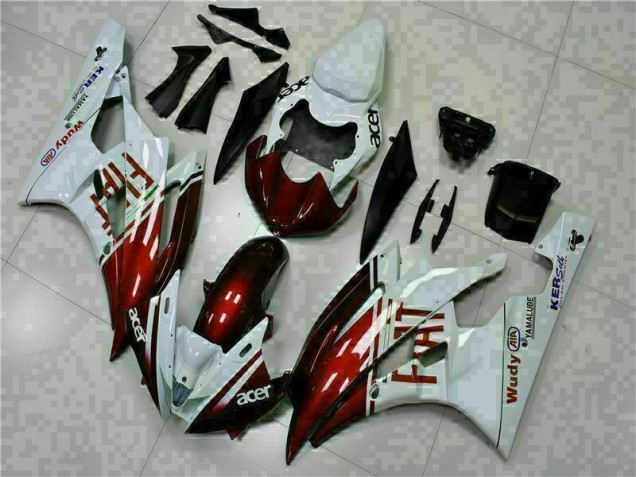 06-07 Brown White Yamaha YZF R6 Motorcycle Fairings 06-07 Brown White Yamaha YZF R6 Motorcycle Fairings