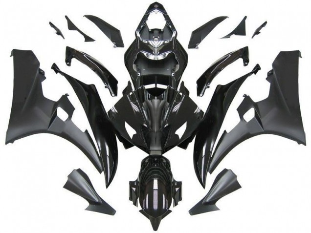 06-07 Contrast Black Yamaha YZF R6 Motorcycle Fairings
