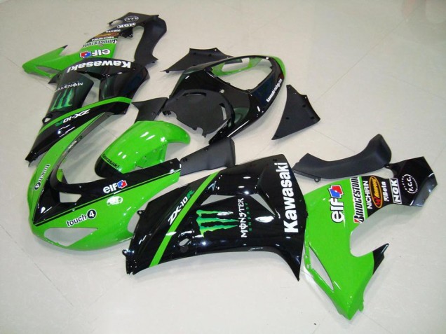 06-07 Green Monster Kawasaki ZX10R Motorcycle Fairing 06-07 Green Monster Kawasaki ZX10R Motorcycle Fairing