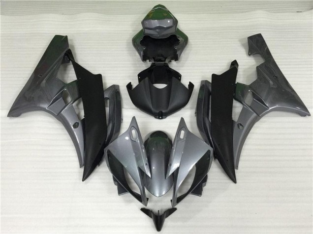 06-07 Grey Black Yamaha YZF R6 Motorcycle Fairings 06-07 Grey Black Yamaha YZF R6 Motorcycle Fairings