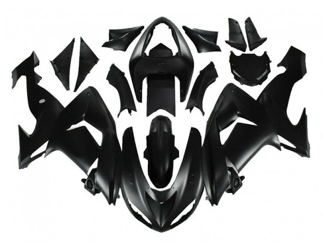 06-07 Matte Black Kawasaki ZX10R Motorcycle Fairings 06-07 Matte Black Kawasaki ZX10R Motorcycle Fairings