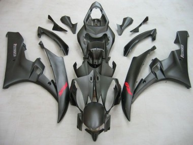 06-07 Matte Black Yamaha YZF R6 Motorcycle Fairing