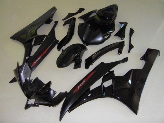 06-07 OEM Style Black Yamaha YZF R6 Motorcycle Fairings 06-07 OEM Style Black Yamaha YZF R6 Motorcycle Fairings