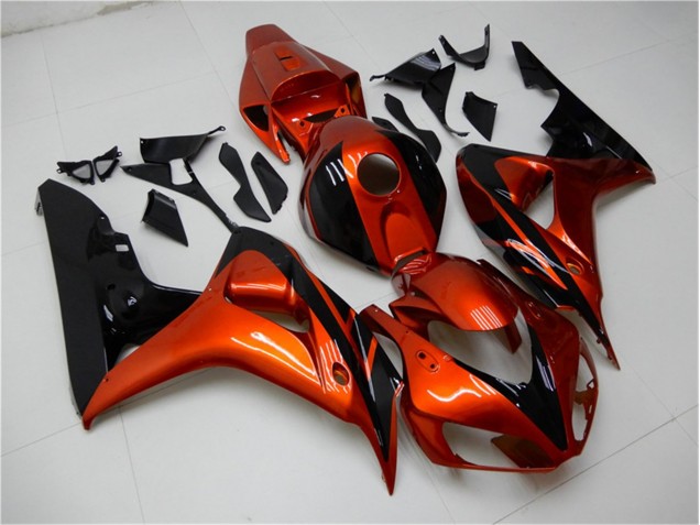 06-07 Orange Black Honda CBR1000RR Motorcycle Fairings