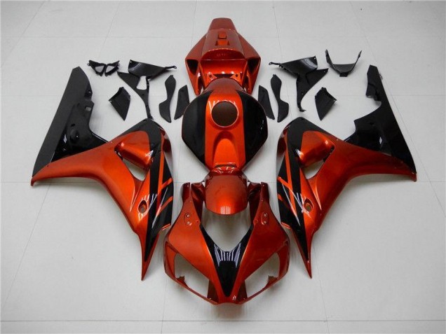 06-07 Orange Black Honda CBR1000RR Motorcycle Fairings