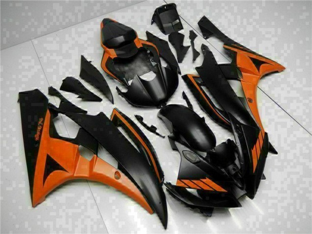06-07 Orange Black Yamaha YZF R6 Motorcycle Fairings 06-07 Orange Black Yamaha YZF R6 Motorcycle Fairings